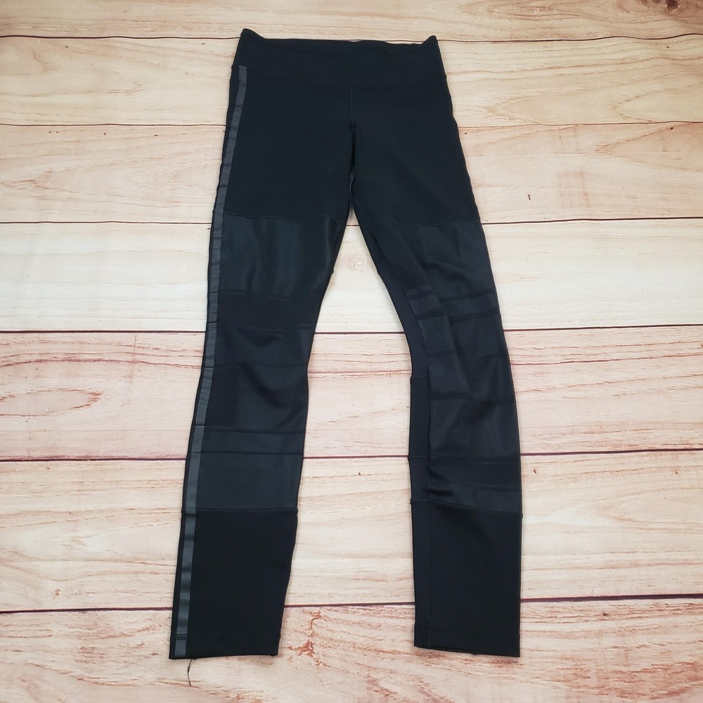 Adidas Climalite Leggings Womens Small Black Ankle Athletic Gym Training AP9529